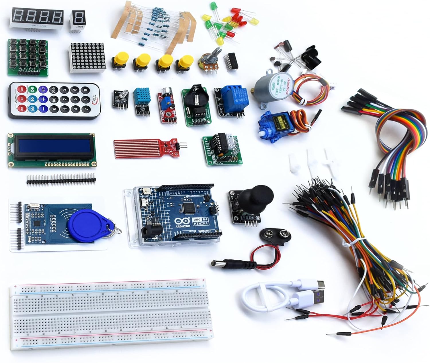 IoTCrazy UNO R4 Learning Kit with RFID and Stepper Motor
