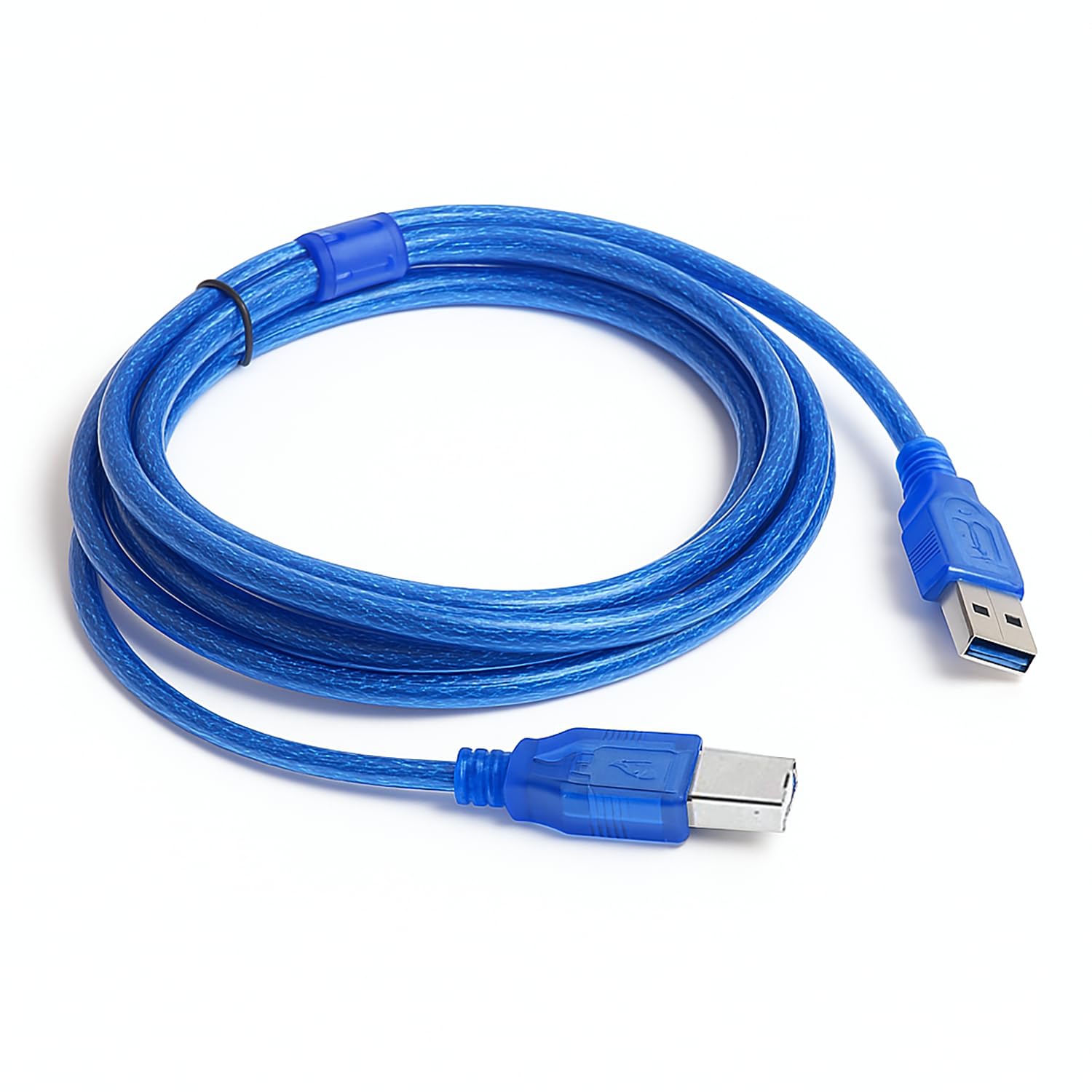 Braided USB 2.0 A-to-B Printer Cable, 4.6 ft