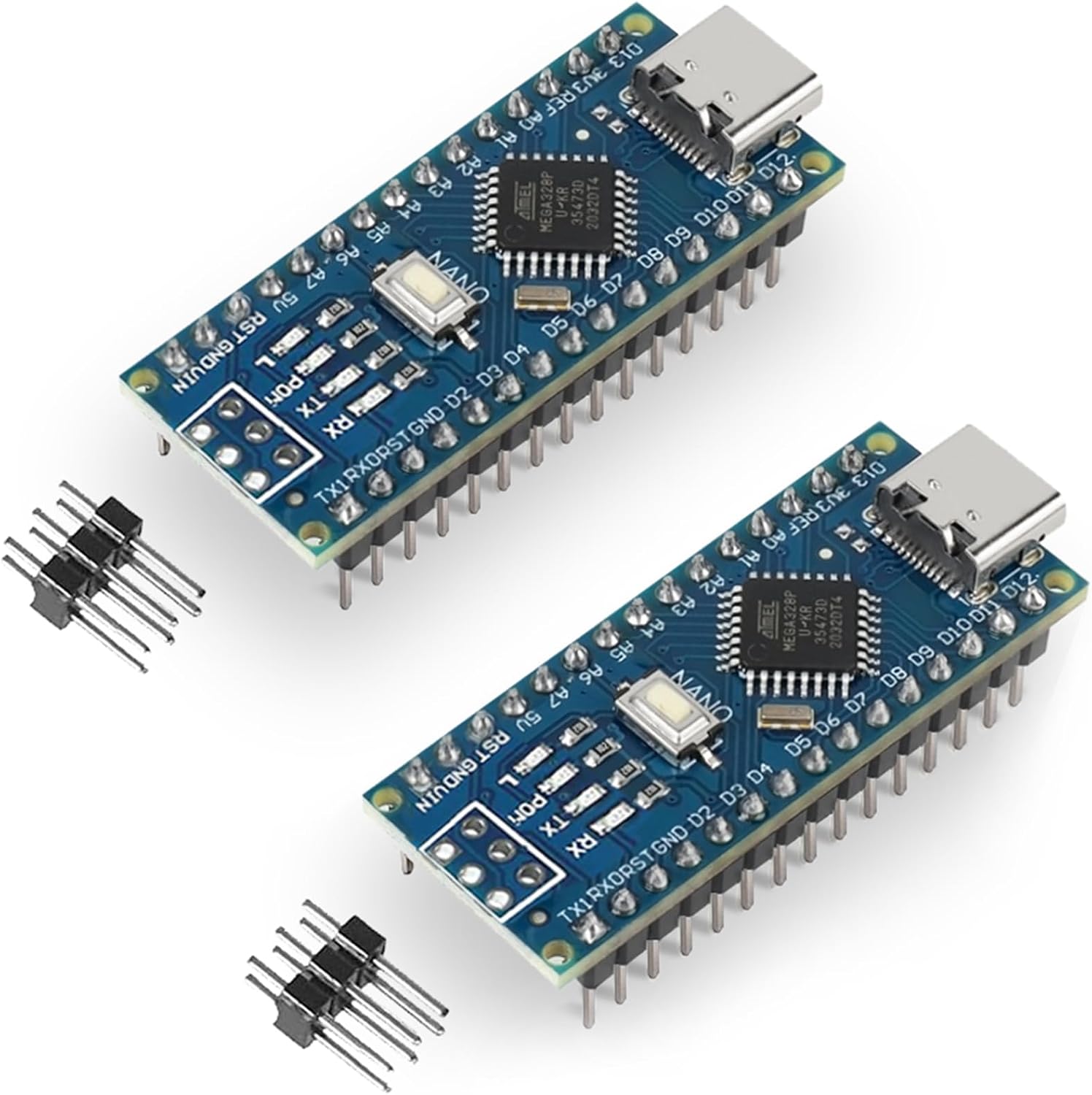 Nano ATmega328P Board, USB-C (2-Pack)