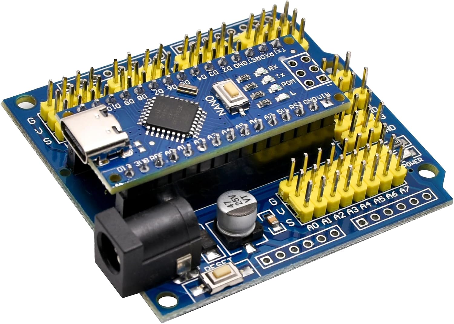 Nano ATmega328P Board with I/O Expansion Board