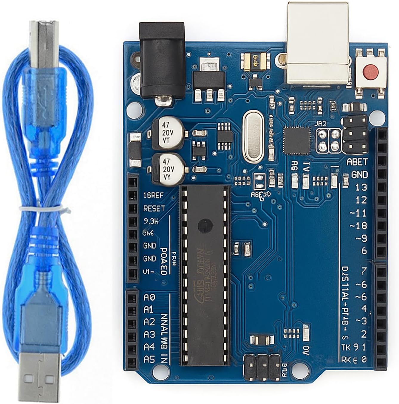 Uno Rev3 Board with USB Cable, Arduino Uno R3 Compatible