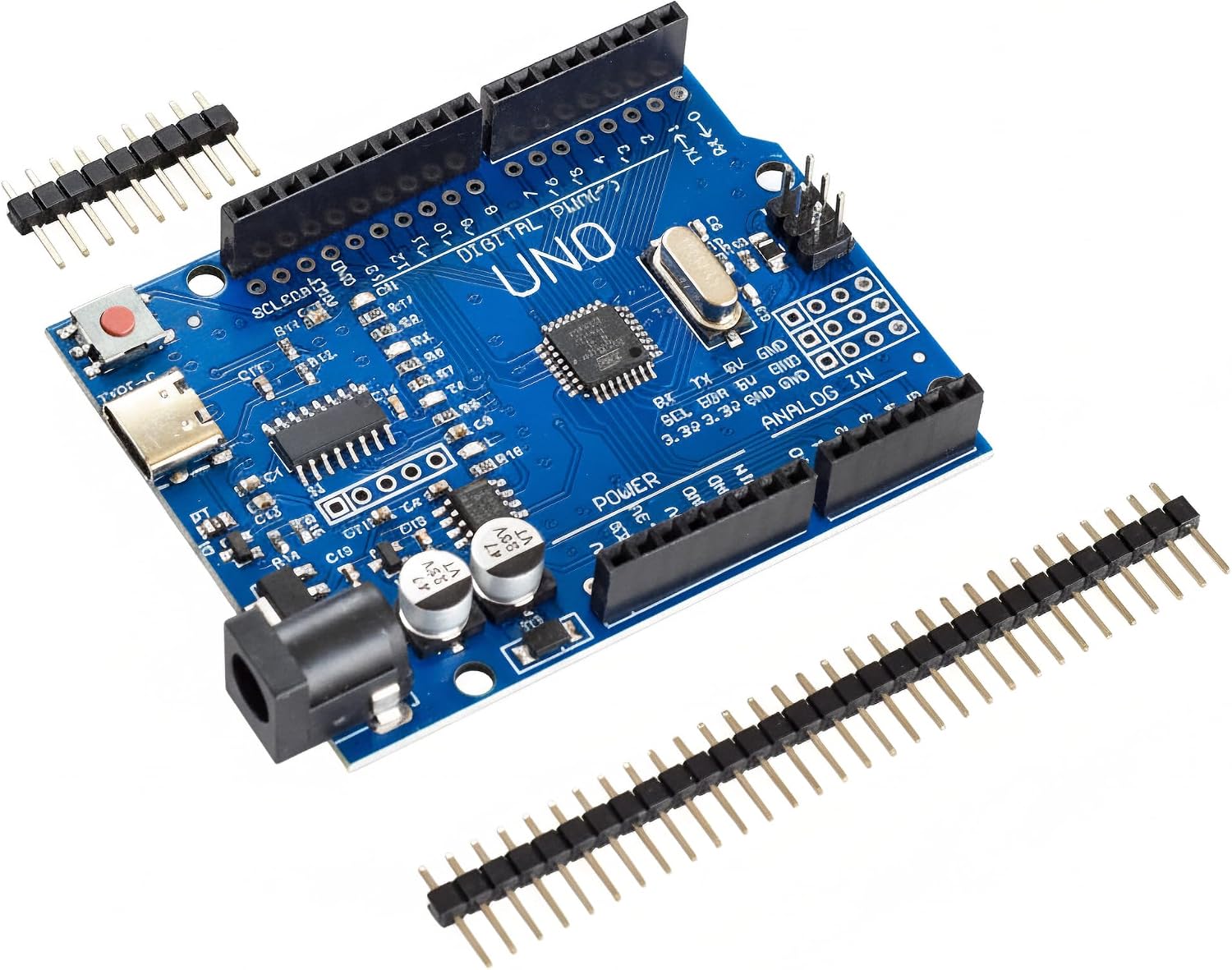 Uno Rev3 Board, USB-C, Arduino Uno R3 Compatible
