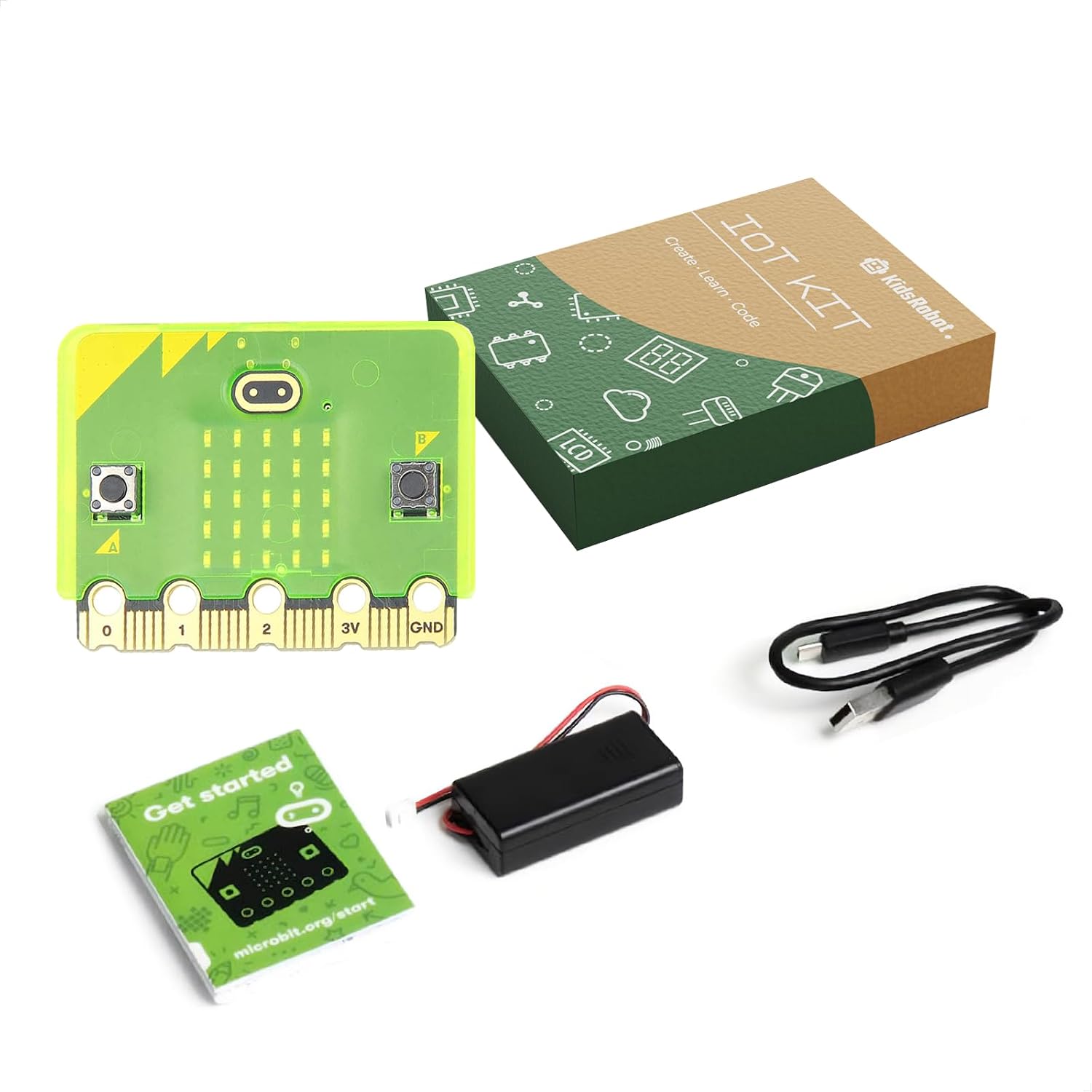 BBC micro:bit V2 Starter Kit with Case and Battery Holder